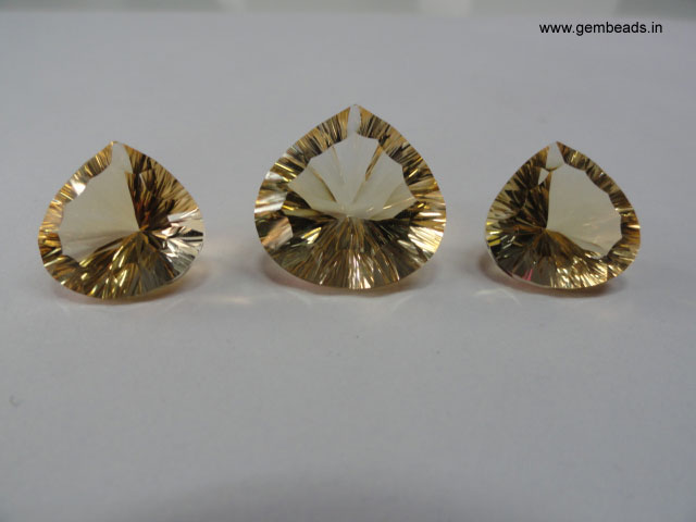 Heart Cut Citrine Gems