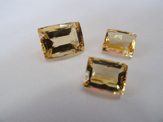 Concave Cut Citrine