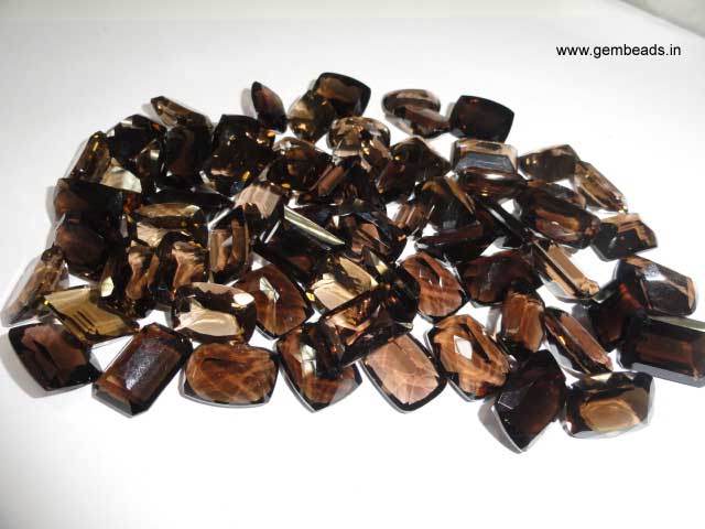 Faceted Smokey Quartz Lot