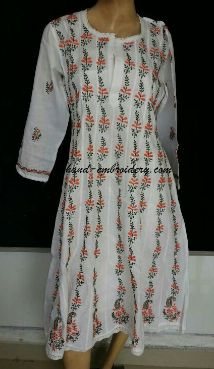 chikan-cotton-anarkali-kurta