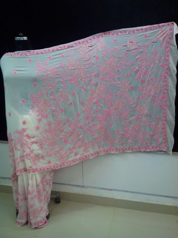 PINK-BORDER-PALLA-CHIKAN-SAREE