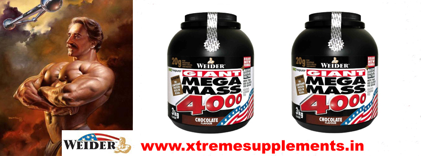 Weider Mega Mass 4000 3 kg - Weight Gainer + Mega Bonus